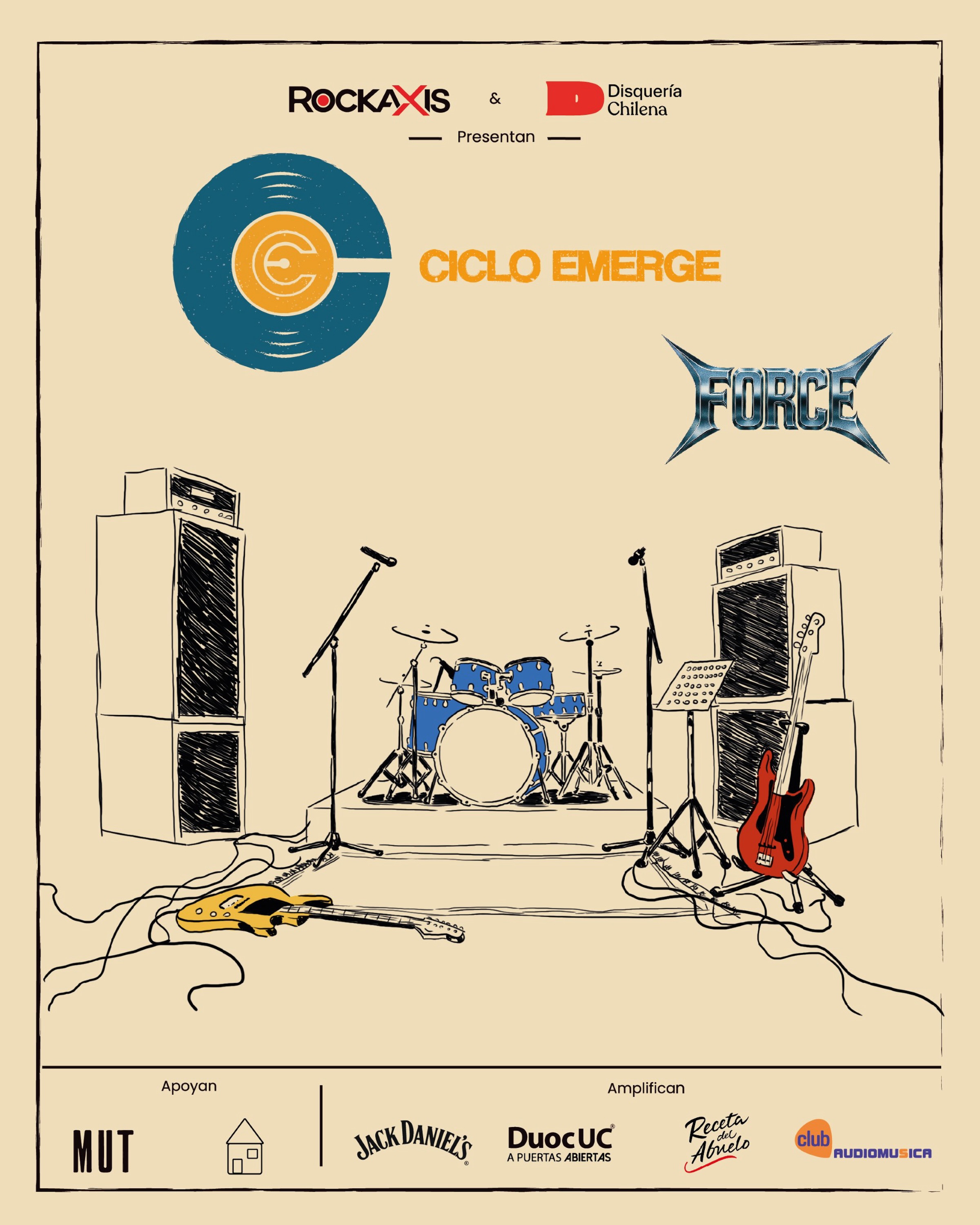 FORCE se presentará en Ciclo Emerge